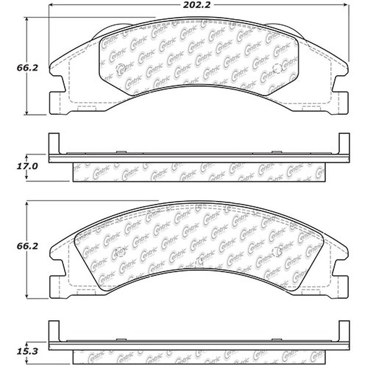 PosiQuiet Extended Wear 2008-2011 Ford E-150 E-250 E-350 Super Duty