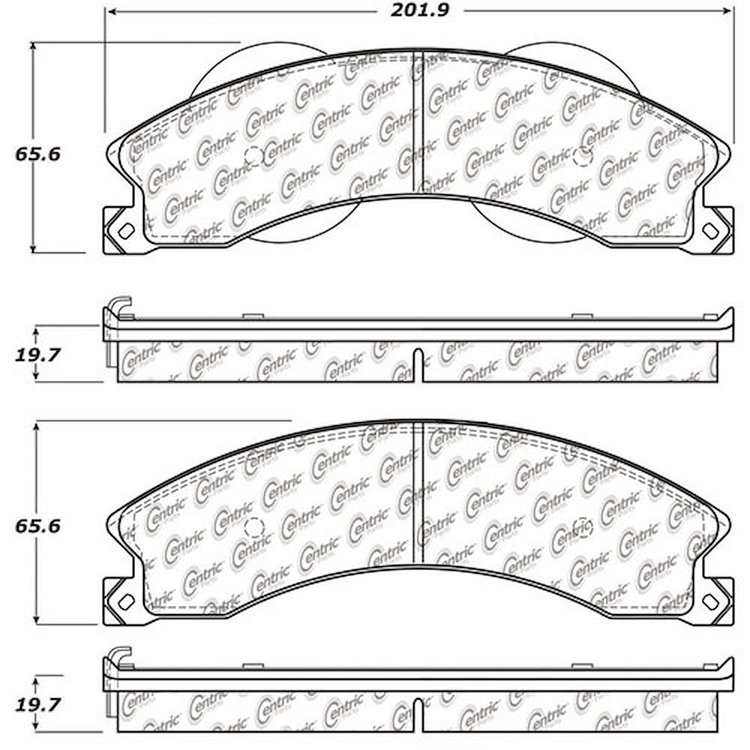 PosiQuiet Extended Wear 2009-2016 Chevrolet GMC Express 3500 Express 4500 G4500 Commercial Cutaway C