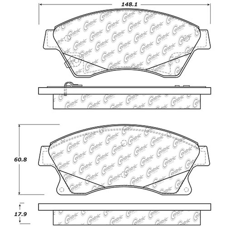 PosiQuiet Extended Wear 2010-2016 Chevrolet Cruze Sonic