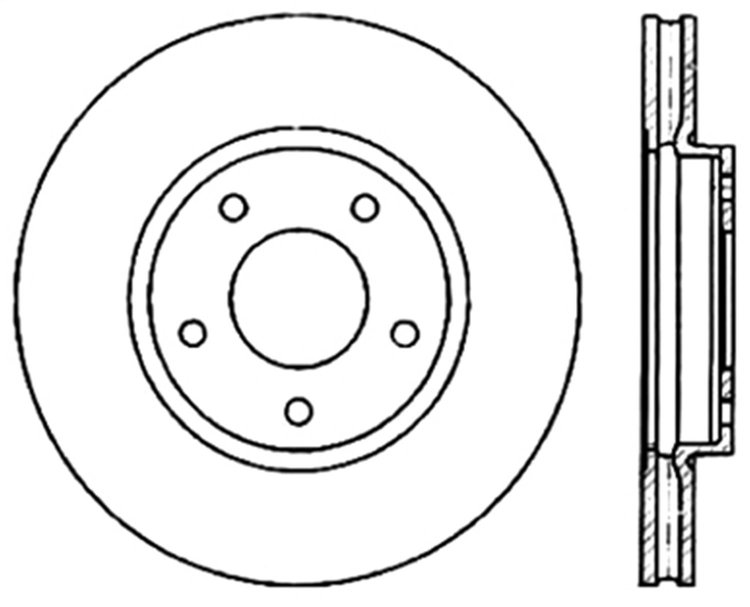 Sport Slotted Rotor Left