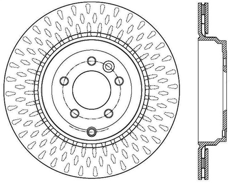 Sport Slotted Rotor Left