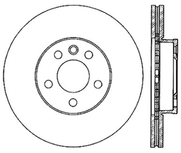 Sport Slotted Rotor Left