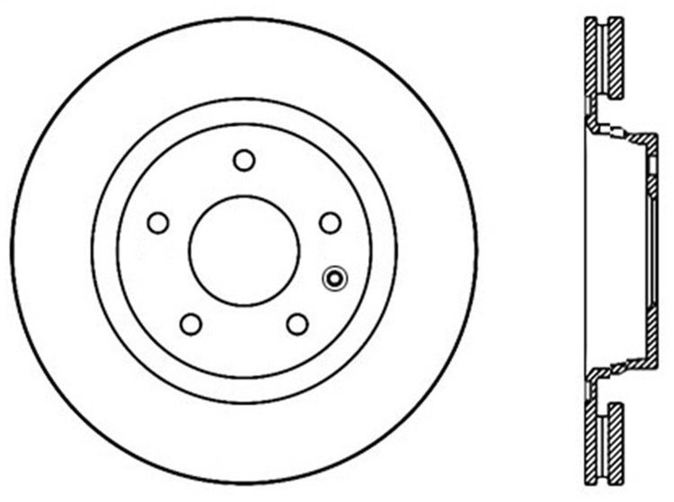 Sport Slotted Rotor Left