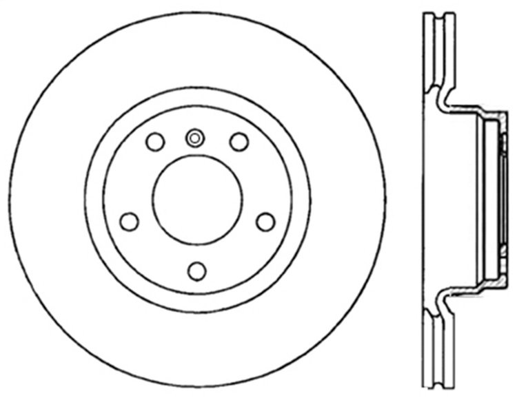 Sport Slotted Rotor Left