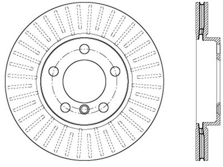 Sport Slotted Rotor Right