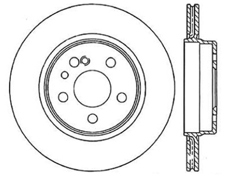 Sport Slotted Rotor Left