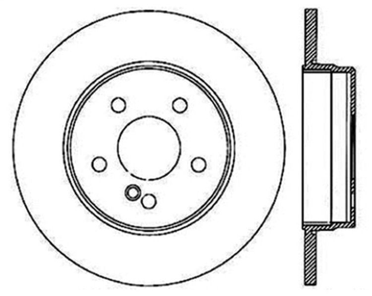 Sport Slotted Rotor Left