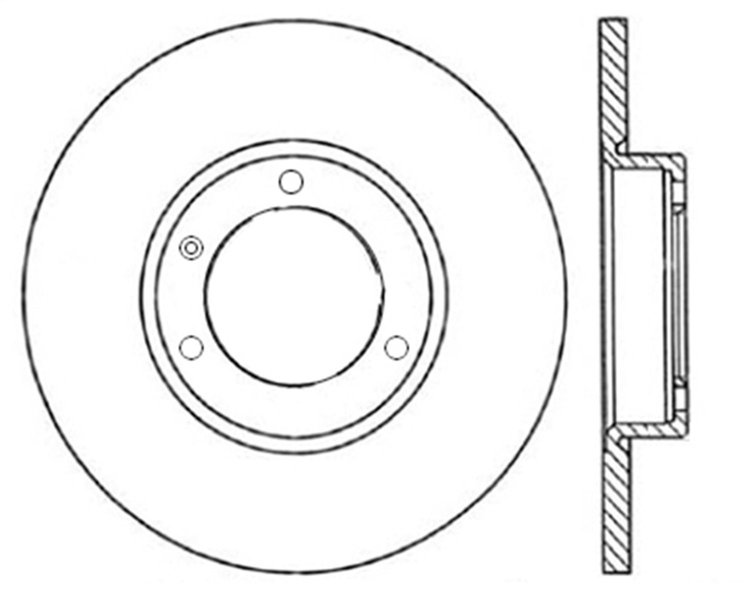 Sport Slotted Rotor Left