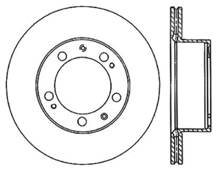 Sport Slotted Rotor Left