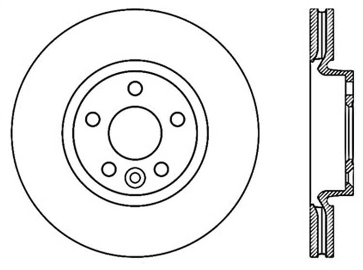 Sport Slotted Rotor Left