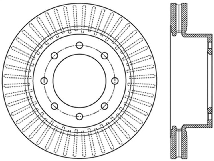 Sport Slotted Rotor Left