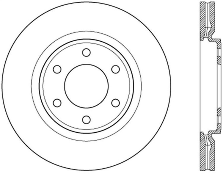 Sport Slotted Rotor Left