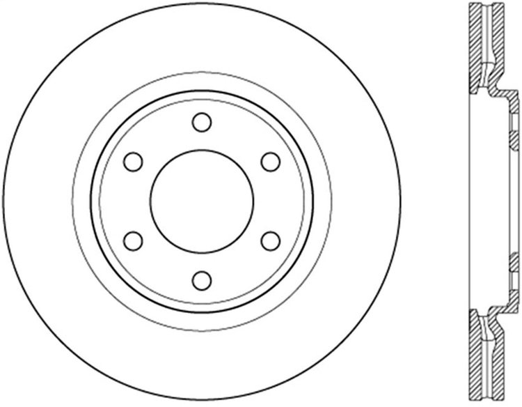 Sport Slotted Rotor Right