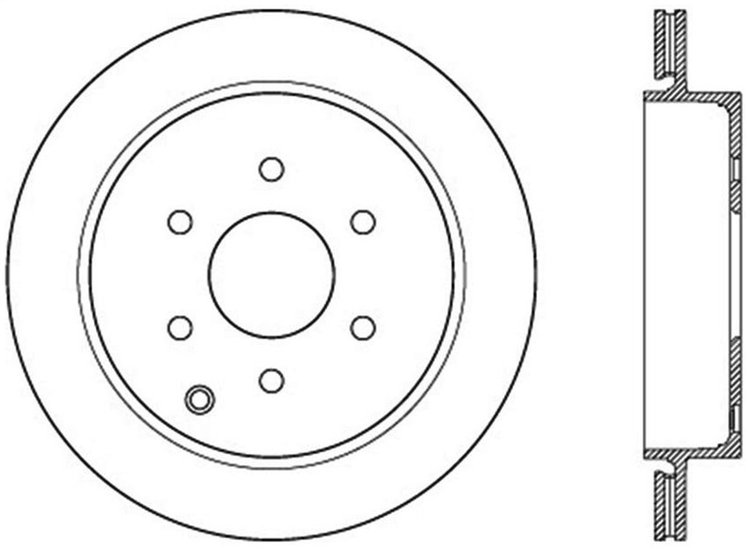 Sport Slotted Rotor Left