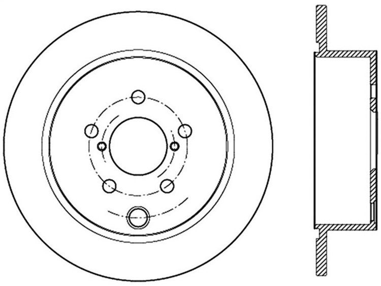 Sport Slotted Rotor Left