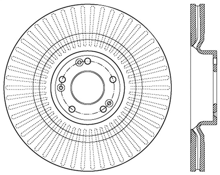 Sport Slotted Rotor Left