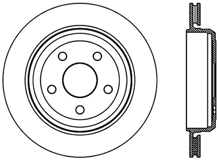 Sport Slotted Rotor Left