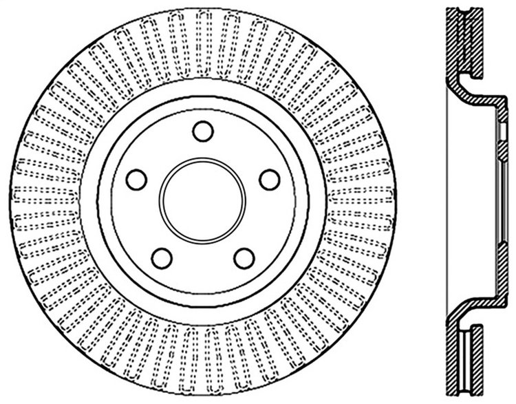Sport Slotted Rotor Left