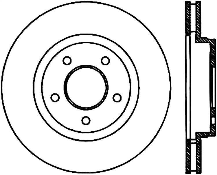 Sport Slotted Rotor Right
