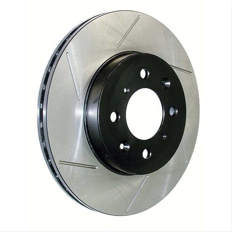 Cryo-Treated Premium Slotted Front Brake Rotor Fits Select 2007-2017 Ford, Lincoln Models [Right/Passenger Side]