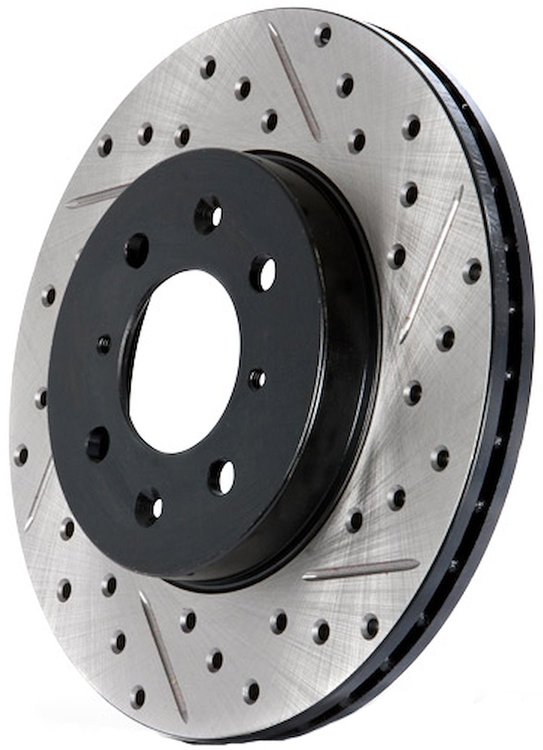 C-Tek Drilled and Slotted Rotor Left