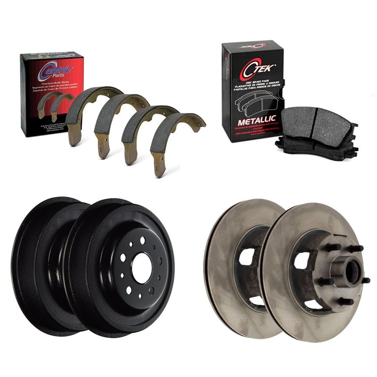 Centric Front Disc/Rear Drum Brake Kit for 1968-1973 Ford Mustang