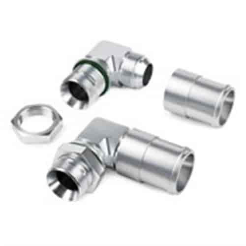 EWP Pump Swivel Adapter 90-Degree Elbow Aluminum