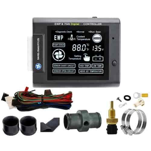 LCD EWP & Fan Controller Kit 12V 24V