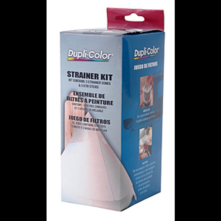 Strainer Kit Includes: 3 Cone-Style Strainers & 3 Stir Sticks