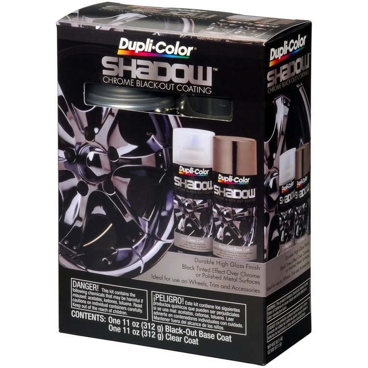 Shadow Chrome Black-Out Coating Kit Includes Black-Out & Clear Coat Paints