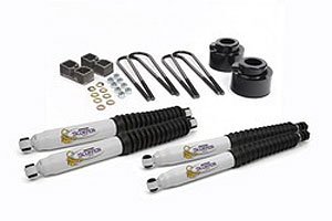 Suspension Combo Kit Black 2.5 in. Front Lift Incl. 2 in. Rear Lift Blocks U-Bolts Front/Rear Scorpion Shock Absorbers