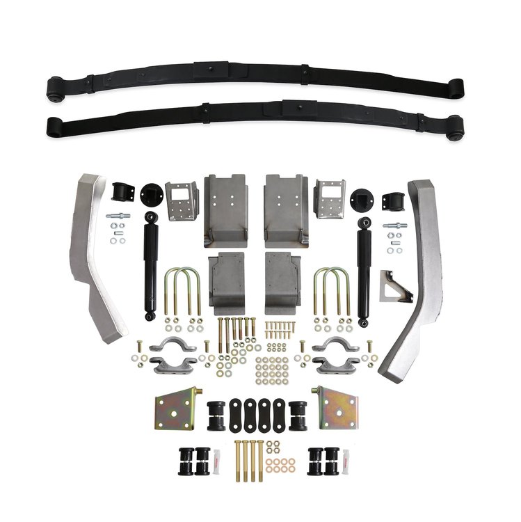 Mini-Tub Rear Kit w/o Wheel Housings for 1962-1967 Chevy Nova, Chevy II w/2 in. Suspension Drop Springs