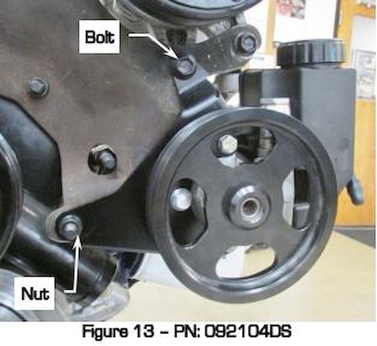 Power Steering Pump Mounting Bracket for Ford 5.0L With AC