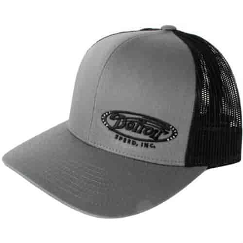 Trucker Hat in Grey and Black Mesh