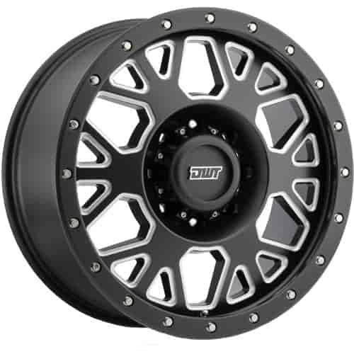 MATOMI Truck Wheel 17" X 8.5 Satin Black Milled 8 X 6.5"