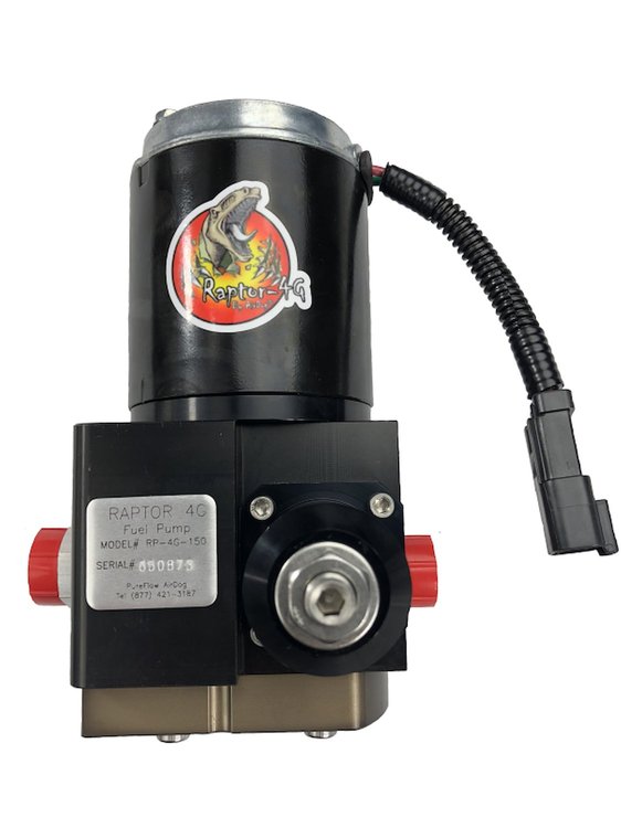 R1SBU373 Raptor-4G High Pressure Universal Fuel Pump [150 GPH, Preset to 55 psi]