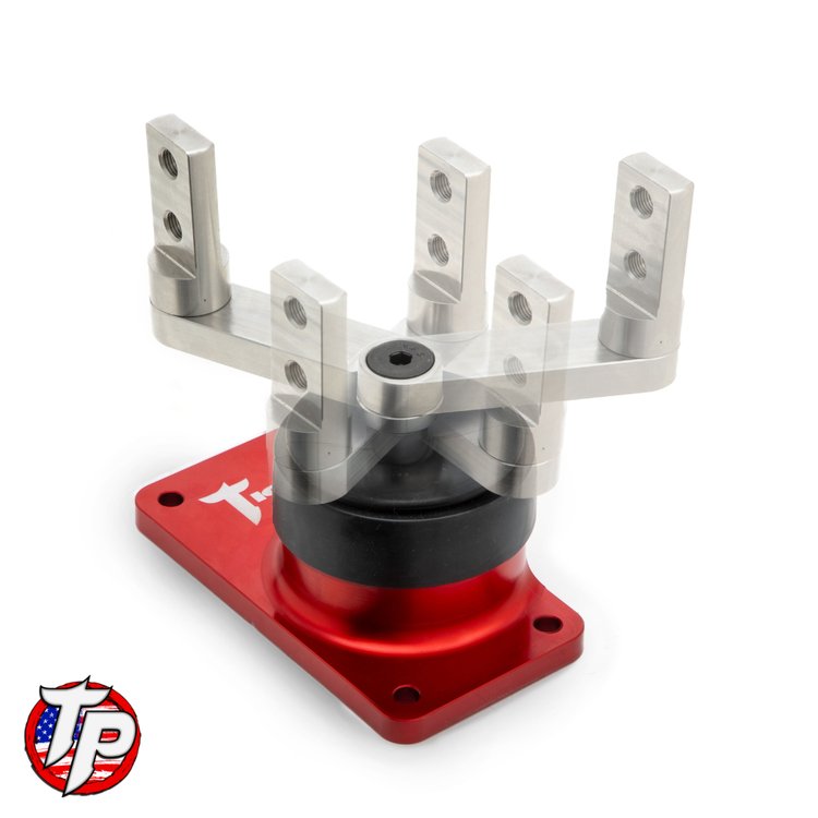 Revolver Lock Short Throw Shifter for Tremec T56 Magnum 6-Bolt, 96-Position Adjustable, 1.5 in. Offset [Red Anodized]