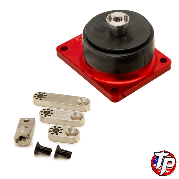 Revolver Lock Short Throw Shifter for Tremec T56 Magnum Mid-Shift, 48-Position Adjustable, 1.5 in. Offset [Red Anodized]
