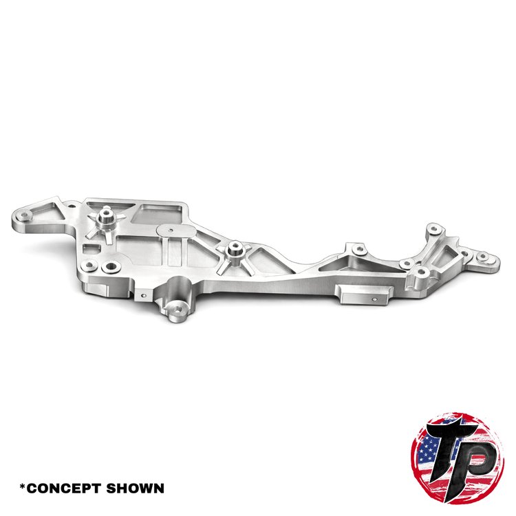 Billet Pulley Bridge Assembly for 2003-2004 Ford Mustang SVT Cobra 4.6L DOHC Supercharged [Billet Aluminum]