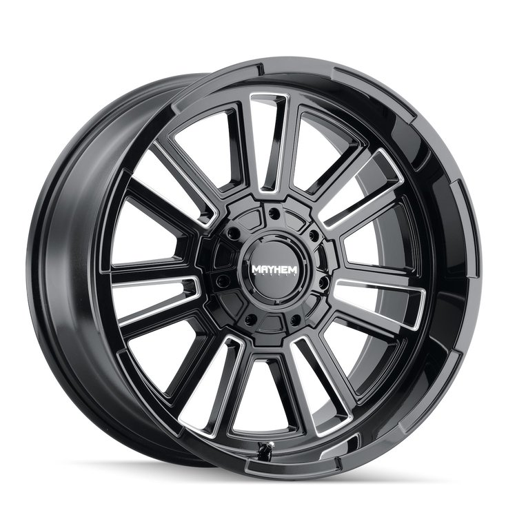 8115-2937BM Apollo 8115 Wheel [Size: 20" x 9"] Gloss Black Milled Finish