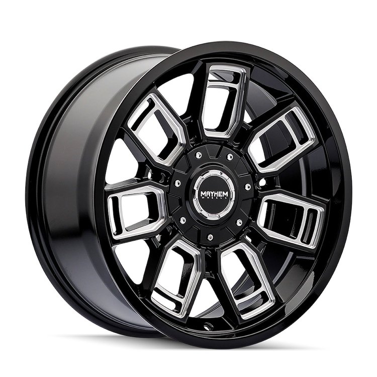 8118-2952BM Ordinance 8118 Wheel [Size: 20" x 9"] Gloss Black Milled Finish