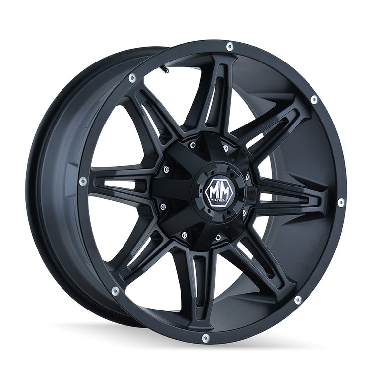 8090-8956MB18 Rampage 8090 Wheel [Size: 18" x 9"] Matte Black Finish