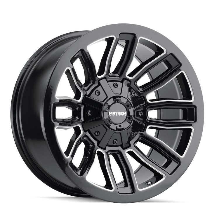 8108-2137BM-26 Decoy 8108 Wheel [Size: 20" x 10"] Gloss Black Milled   Finish