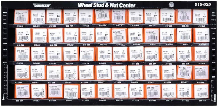 015-625 Wheel Hardware Stud and Nut Wall Mount Assortment