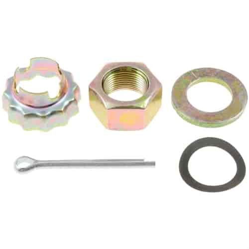 04983 Spindle Nut Kit; 1982-2008 Chrysler; 1979-2012 Dodge; 2007-2010 Jeep; 1979-2001 Plymouth; 1987-1988 Subaru