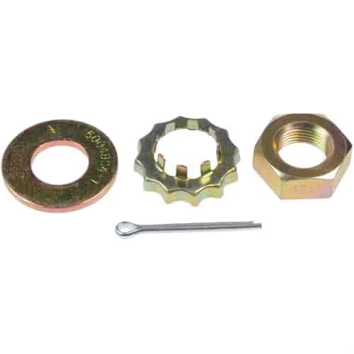 05104 Spindle Nut Kit; 1985-1988 Chevrolet, 1989-1991 Geo, 1990-1991 Lexus, 2003-2007 Suzuki, 1980-1991 Toyota