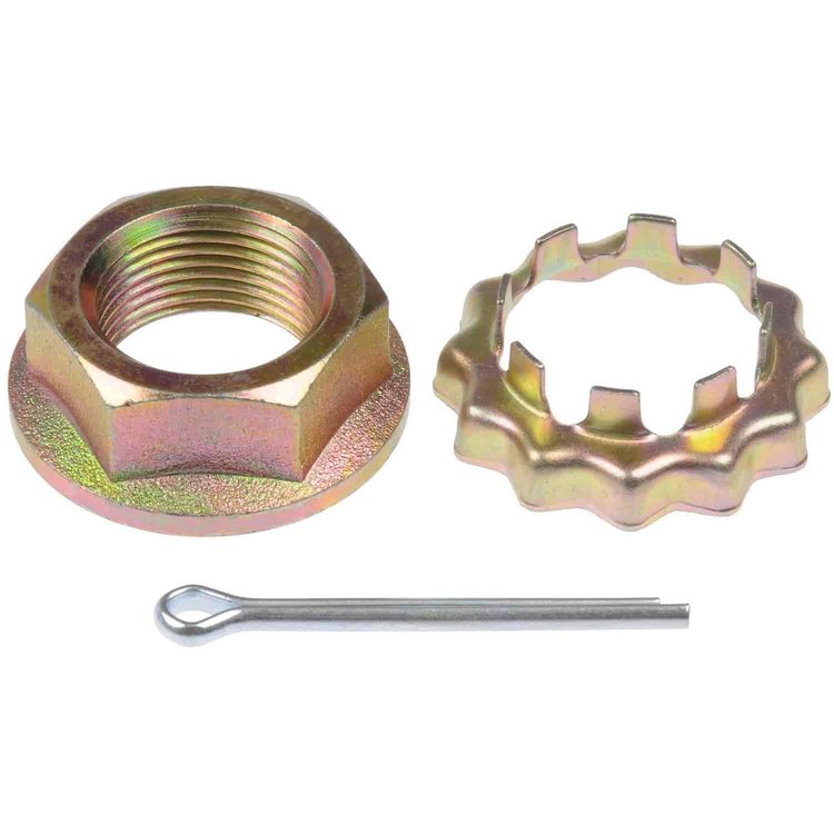 Spindle Nut Kit M22-1.50 Contents Nut Washer Retainer And Cotter Pin