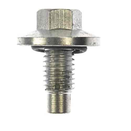 090-079 Oil Drain Plug Pilot Point Inset Gasket M12-1.75, Head Size 15mm; Buick/Chevrolet/GMC/Oldsmobile/Pontiac/Saturn