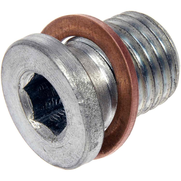 090-182 Trapped Washer Oil Drain Plug M14x1.50; 2004-2010 Seat; 1999-2002 Seat; 2025 Volkswagen; 1996-2023 Volkswagen