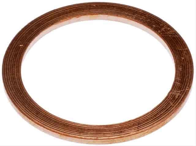 095-5002CD Copper Drain Plug Gasket; Blue/Ford/Freightliner/GMC/International/Kenworth/Mack/Peterbilt/Sterling/Volvo/Western